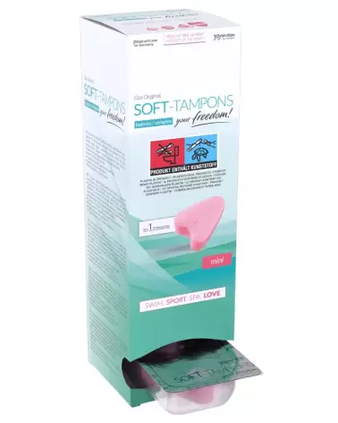 Image Soft Tampons Mini 10pcs de Joydivision pour hygiène féminine discrète et confortable-1
