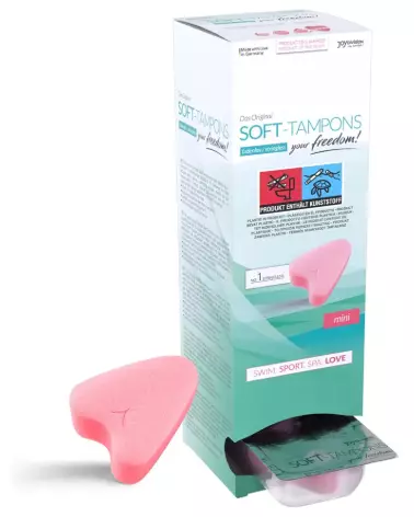 Image Soft Tampons Mini 10pcs de Joydivision pour hygiène féminine discrète et confortable-2