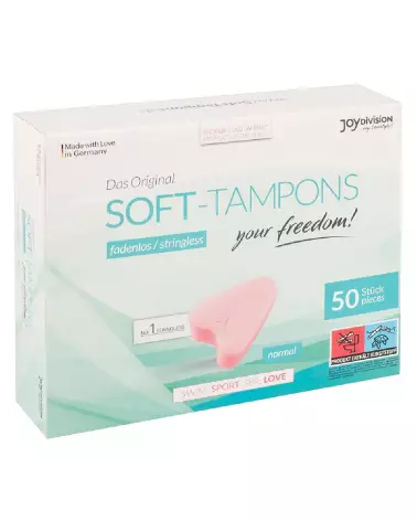 Image Set 50 Soft Tampons Joydivision pour confort et hygiène quotidienne-1