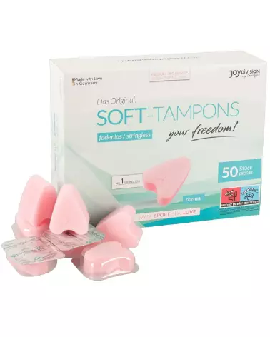 Image Set 50 Soft Tampons Joydivision pour confort et hygiène quotidienne-2