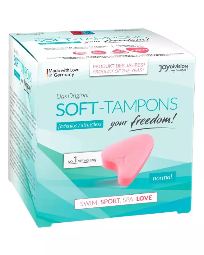 Set 3 Soft Tampons Joydivision pour confort et discrétion optimale, hypoallergéniques et parfaits pour le sport-1