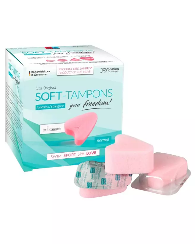 Set 3 Soft Tampons Joydivision pour confort et discrétion optimale, hypoallergéniques et parfaits pour le sport-2