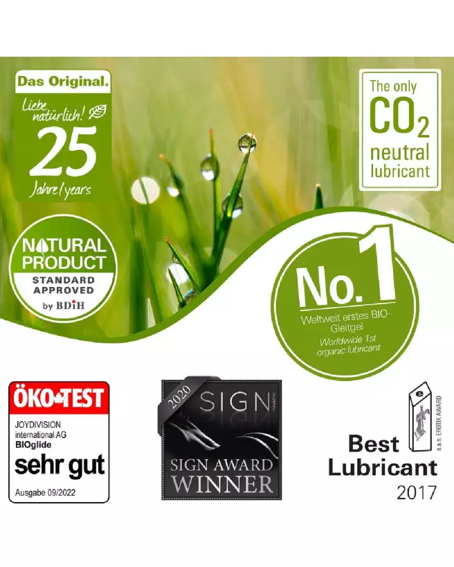 Image du lubrifiant BIOglide 150 ml de Joydivision, produit naturel et bio-certifié-2