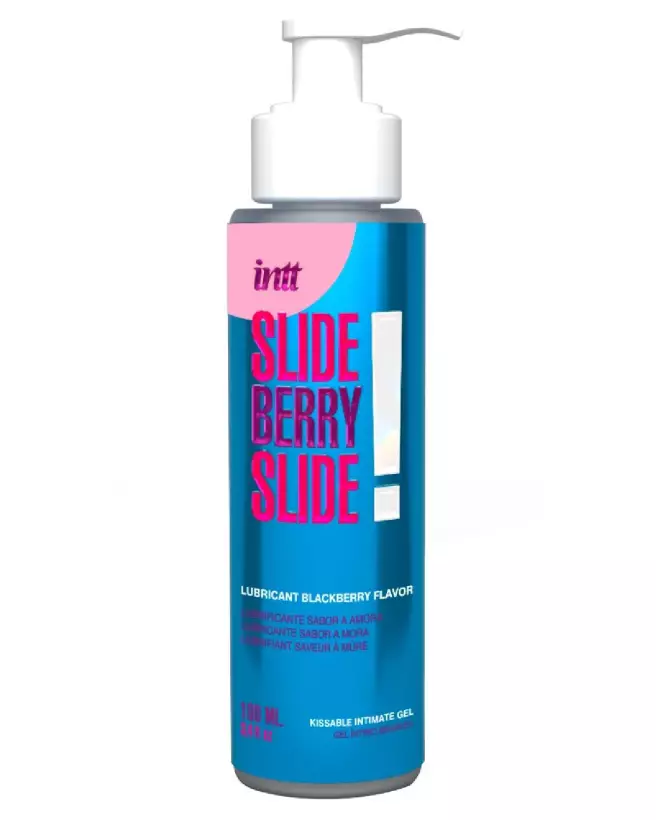 Image de lubrifiant comestible Slide Berry Slide 100ml Intt à base d'eau-1