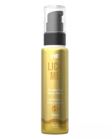 Gel Lick Me Honey Intt pour plaisir oral, goût miel, stimule sensations-2