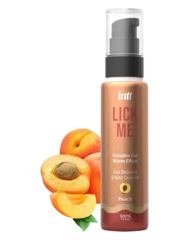 Photo du gel Lick Me Peach 50 ml d'INTT pour plaisir oral-1