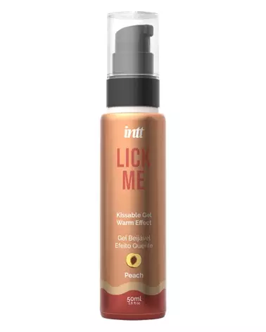 Photo du gel Lick Me Peach 50 ml d'INTT pour plaisir oral-2