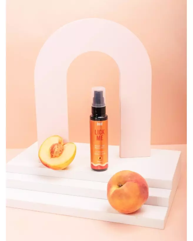 Photo du gel Lick Me Peach 50 ml d'INTT pour plaisir oral-3