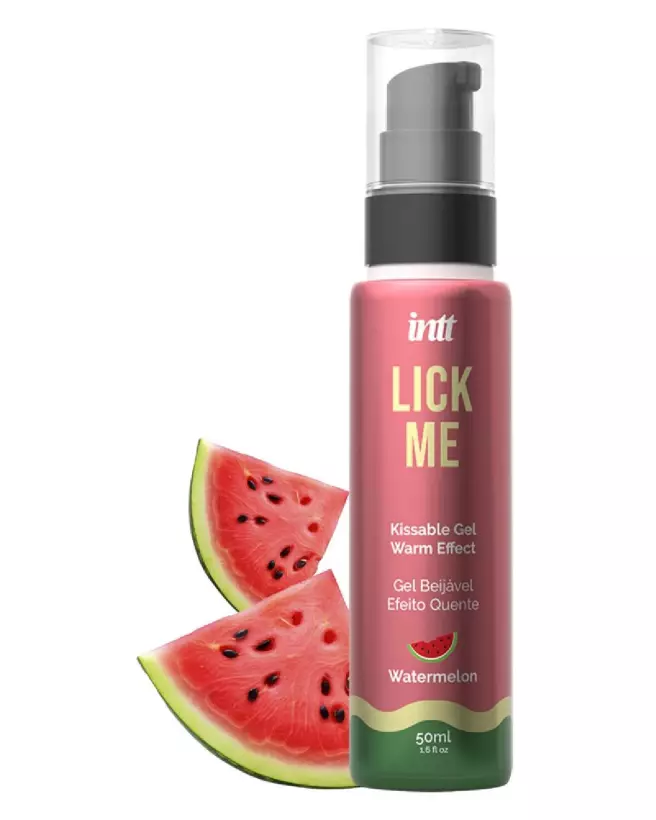 Image du gel Lick Me Watermelon pour plaisir oral, par INTT, 50 ml-1