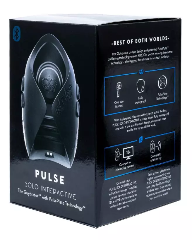 Image Hot Octopuss Pulse Solo Interactive - Masturbateur high-tech pour homme-1