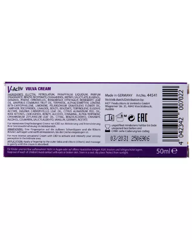 Image de la crème V-Activ Vulva au CBD 50 ml de HOT pour augmenter les orgasmes-7