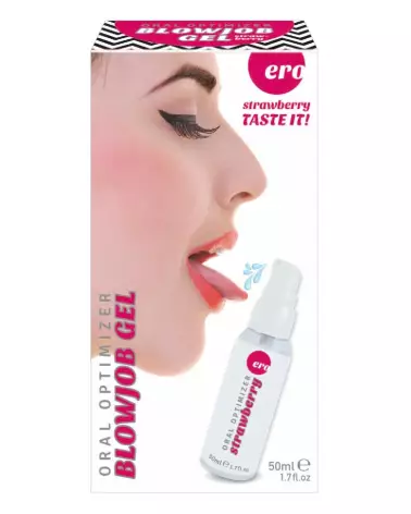 Image du gel Ero Oral Blowjob Strawberry 30 ml par HOT pour plaisir oral intensifié-1