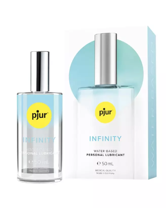 Image du lubrifiant Pjur INFINITY water-based 50ml, idéal pour peaux sensibles et usage fréquent-1