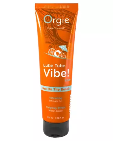 Image de Lube Tube Vibe Sex Beach 100, lubrifiant parfumé comestible, marque Orgie-1