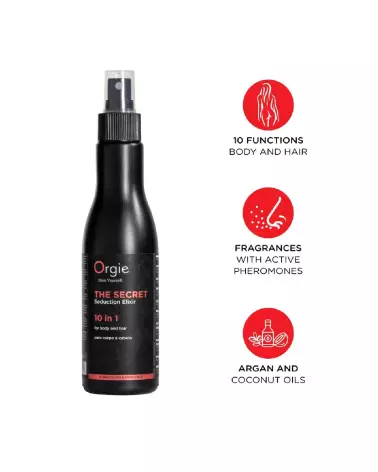 Image du parfum Secret Seduction Elixir 200 ml par Orgie, élégance et sensualité en flacon-2