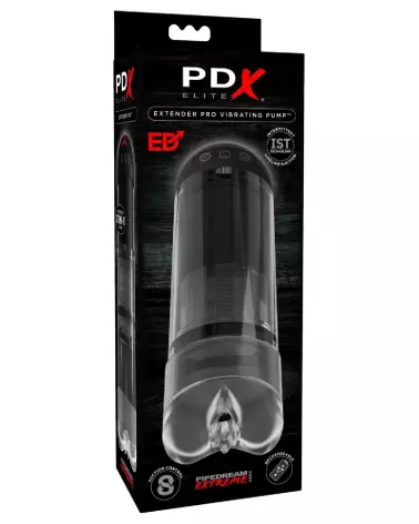PDX Elite Extender Pro Vibrati, masturbateur avancé avec technologie de vibration pour plaisir intense-1