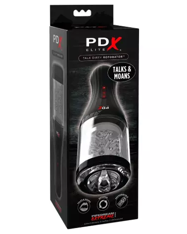 Image du PDX Elite Talk Dirty Rotobator, masturbateur innovant avec fonction parlante-1