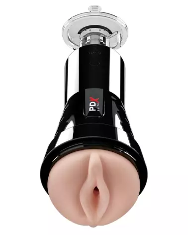 Image du PDX Elite Cock Compressor Vibr, masturbateur innovant et vibrant pour stimulation maximale-2