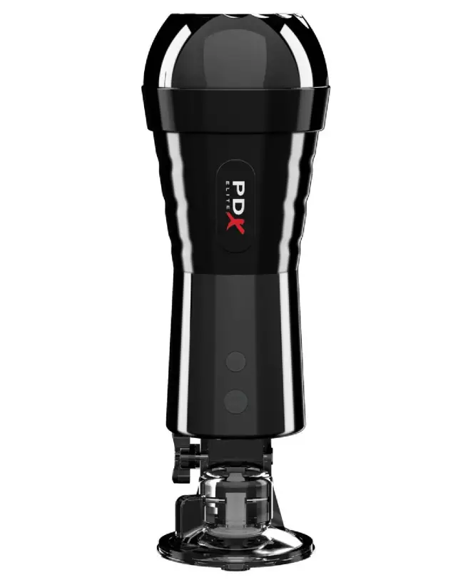 Image du PDX Elite Cock Compressor Vibr, masturbateur innovant et vibrant pour stimulation maximale-3