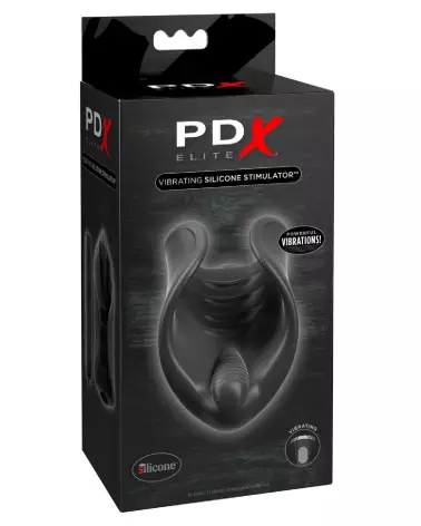 Image du masturbateur PDX Elite Vibrating Silicone, design ergonomique et silicone doux-1