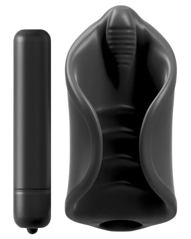 Image du masturbateur PDX Elite Vibrating Silicone, design ergonomique et silicone doux-3