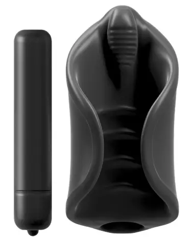 Image du masturbateur PDX Elite Vibrating Silicone, design ergonomique et silicone doux-3