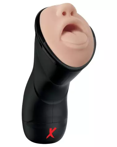 PDX Elite Vibrating Stroker vue de face pour plaisir intense-2