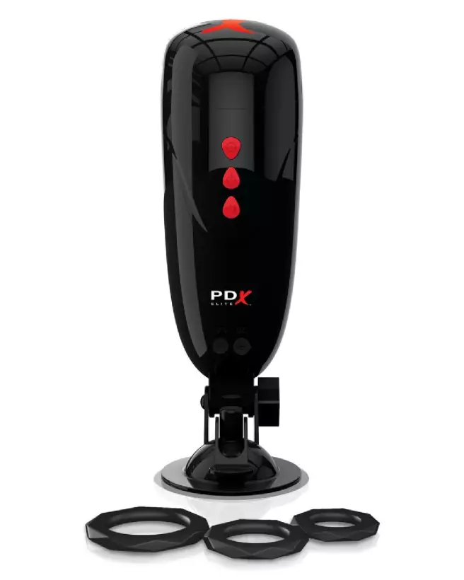 Image du masturbateur PDX Elite Dirty Talk Starter Stroker, sextoy interactif pour homme-3