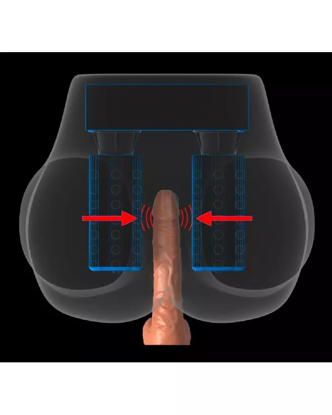 Image du masturbateur PDX Elite Milk Me Silly Light en action, sensation réaliste et intense-4