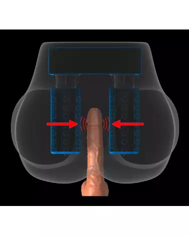 Image du masturbateur PDX Elite Milk Me Silly Light en action, sensation réaliste et intense-4