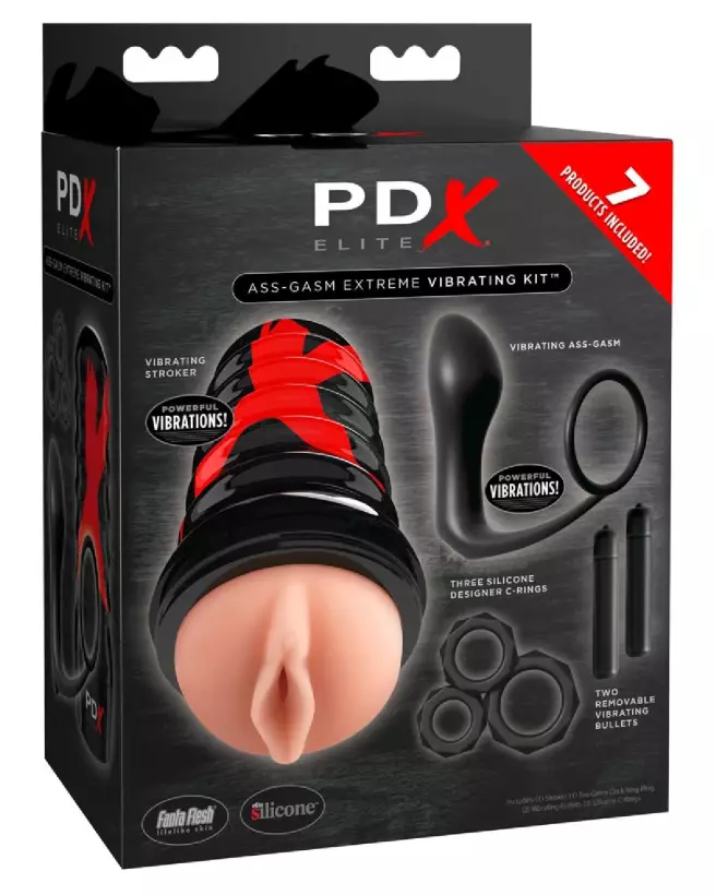 Image du PDX Elite Ass-gasm Vibrating K, masturbateur vibrant haute performance-1
