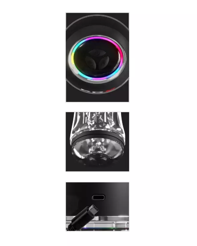 Image du PDX Elite Viewtube Pro, masturbateur transparent haut de gamme-4