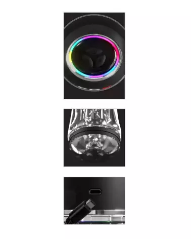 Image du PDX Elite Viewtube Pro, masturbateur transparent haut de gamme-4