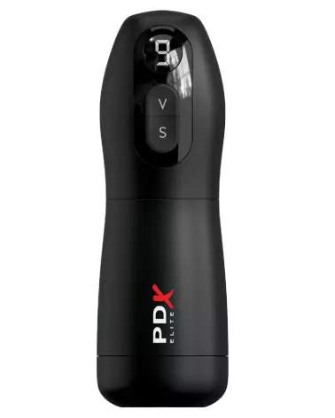 Image du masturbateur PDX Elite Suck-O-Matic Frosted Black, technologie de succion avancée pour plaisir intense-4