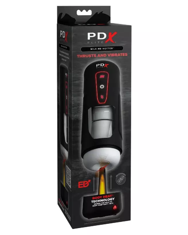 Image du PDX Elite Milk Me Hoter Black, masturbateur de haute qualité et performance-1