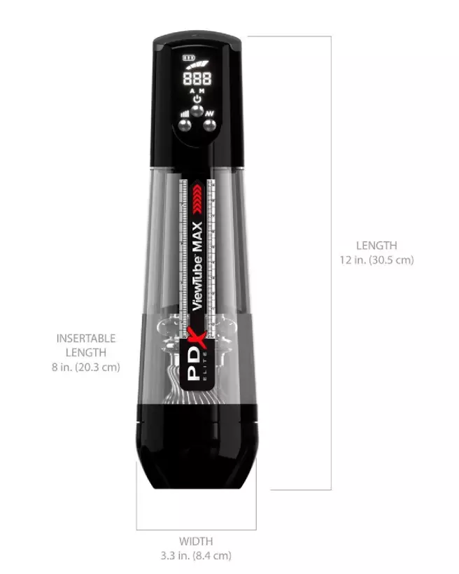 Image du PDX Elite ViewTube MAX Black, masturbateur de haute technologie-6