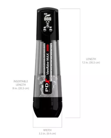 Image du PDX Elite ViewTube MAX Black, masturbateur de haute technologie-6