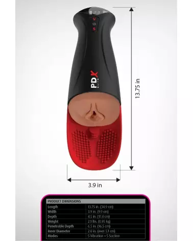 Image du PDX Elite Fuck-O-Matic Pro XL Brown, masturbateur réaliste haute performance-6