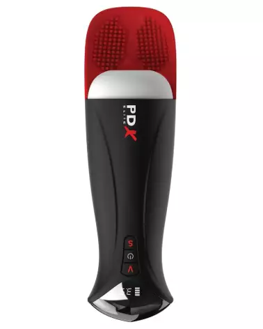 Masturbateur PDX Elite Fap-O-Matic Pro XL White en action, sensation réaliste et conception ergonomique-3