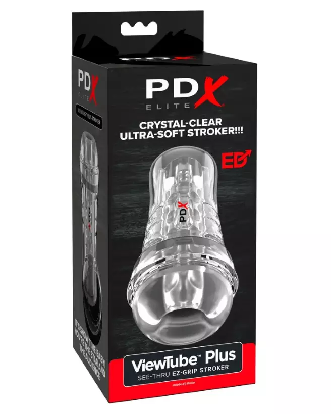 Image du PDX Elite ViewTube EZ-Grip Stroker, masturbateur ergonomique et réaliste-1