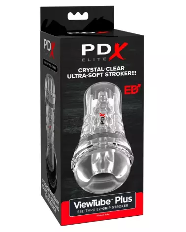 Image du PDX Elite ViewTube EZ-Grip Stroker, masturbateur ergonomique et réaliste-1
