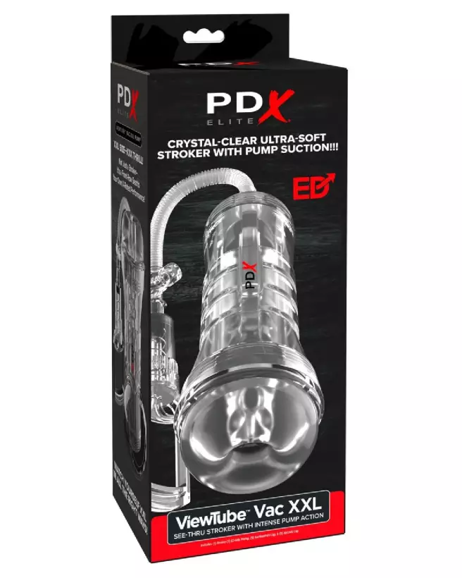 Image du Masturbateur PDX Elite ViewTube Vac XXL Clear - Conception Transparente et Innovante-1