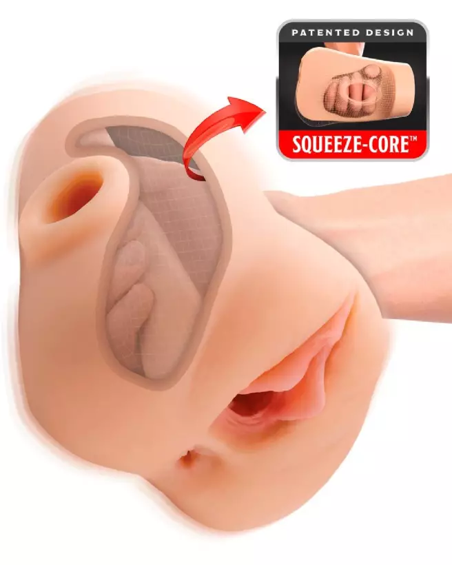 Image du masturbateur PDXP Double Pounder Vibrating de PDX Plus, sensation réaliste et vibrations puissantes-4