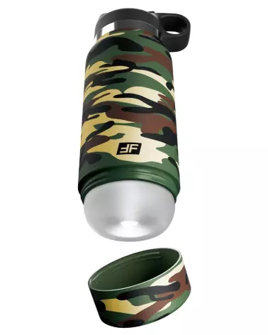 Masturbateur PDX Plus FapFlask Happy Camper Fros en action-2