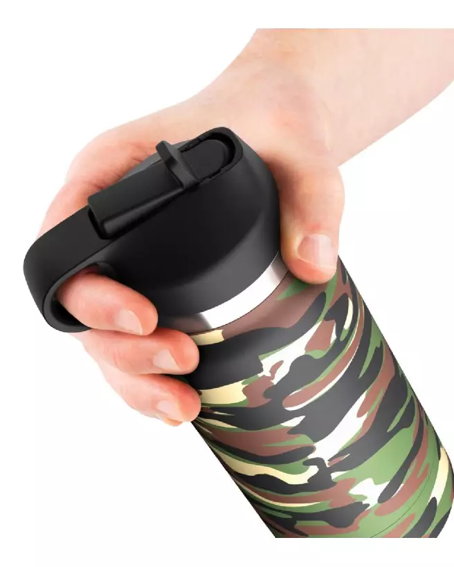 Masturbateur PDX Plus FapFlask Happy Camper Fros en action-4