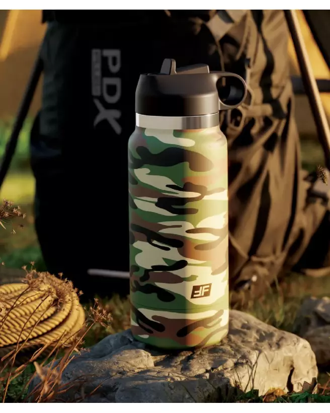 Masturbateur PDX Plus FapFlask Happy Camper Fros en action-6