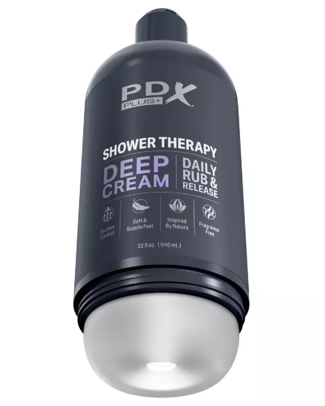 Image du Masturbateur PDX Plus Shower Therapy Deep Cream, sensation réaliste et intense-2