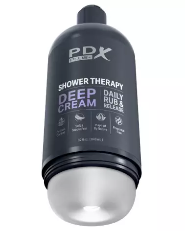 Image du Masturbateur PDX Plus Shower Therapy Deep Cream, sensation réaliste et intense-2