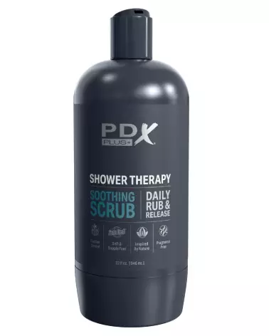 Image du Masturbateur PDX Plus Shower Soothing Light en utilisation sous la douche, design ergonomique et waterproof-3