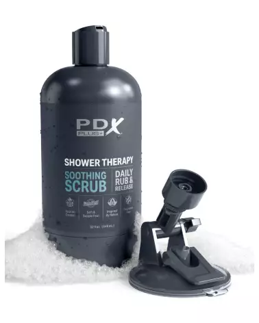 Image du Masturbateur PDX Plus Shower Soothing Light en utilisation sous la douche, design ergonomique et waterproof-5
